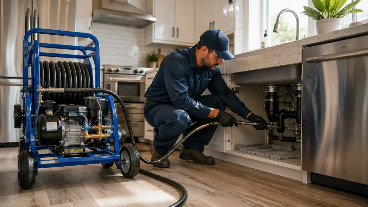 Kitchen Drain Hydro Jetting in Del Rey